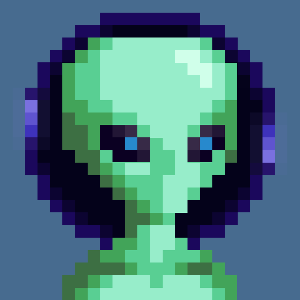 Green animated NFT model