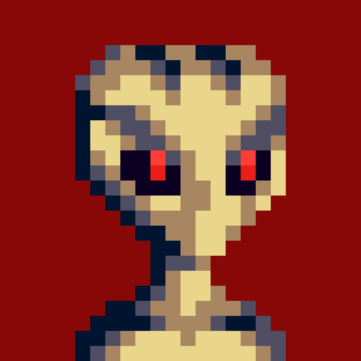 Reptilian Brown animated NFT model