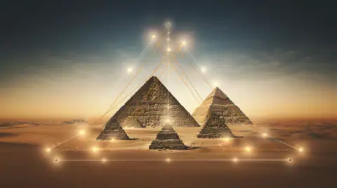 Ley Lines on the Giza Plateau Pyramids