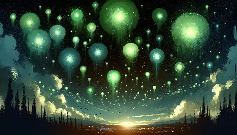 The Green Fireballs of New Mexico, 1948