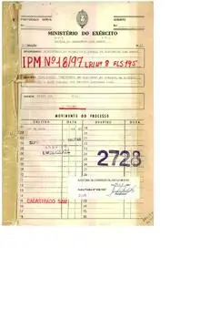 Cover image of the Superior Military Court archive record for Inquérito Policial Militar n. 18/1997